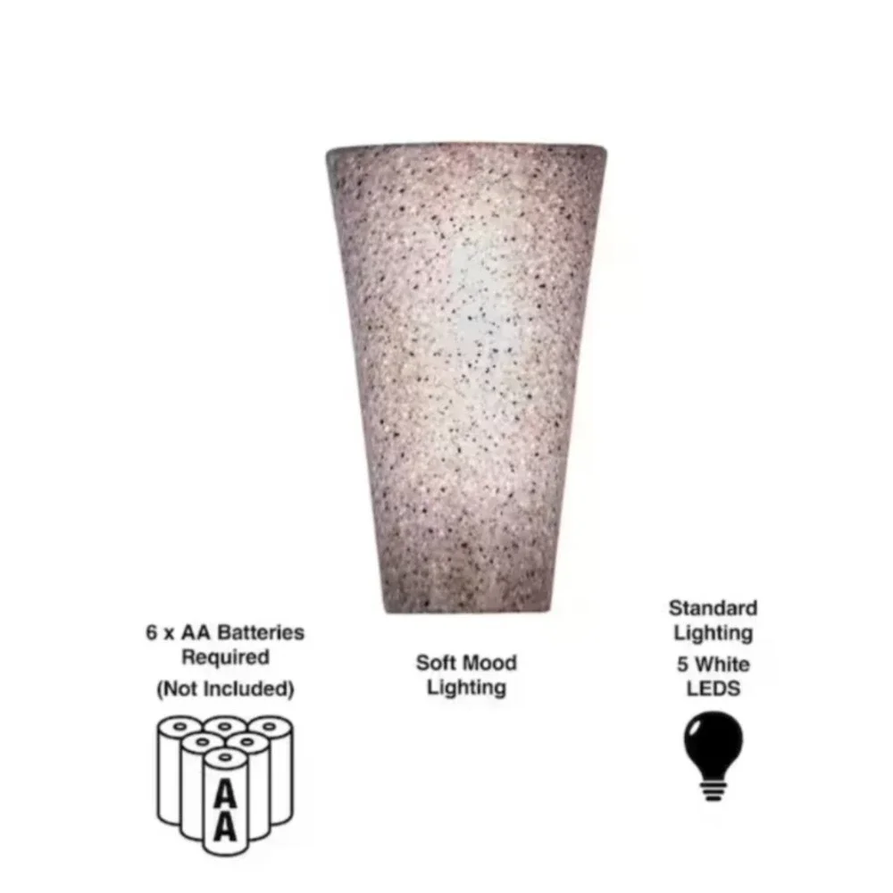 It's Exciting Lighting Vivid Series Granite Style LED Wireless Wall Sconce Pair